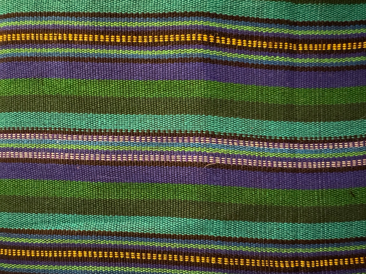 Front Textile: Aqua Violet Stripe