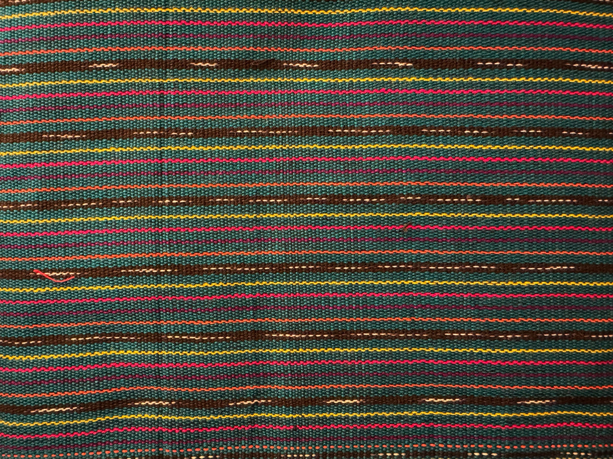 Front Textile: Deep Teal Fine Stripe