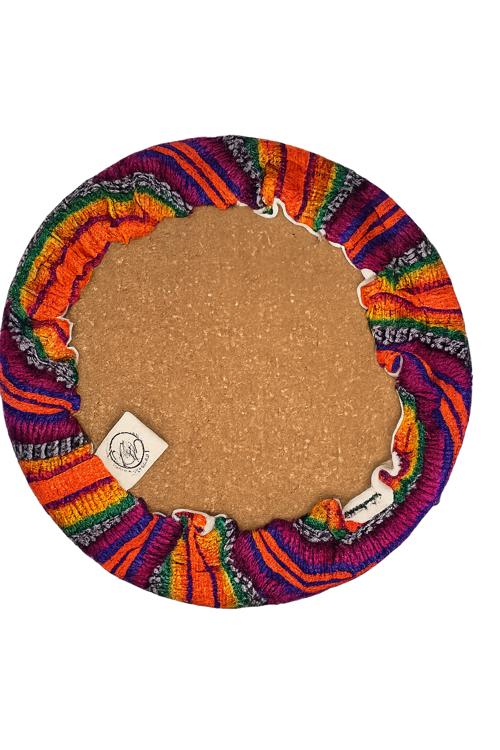 8-Inch Guatemalan Textile Trivet with Removable Cover