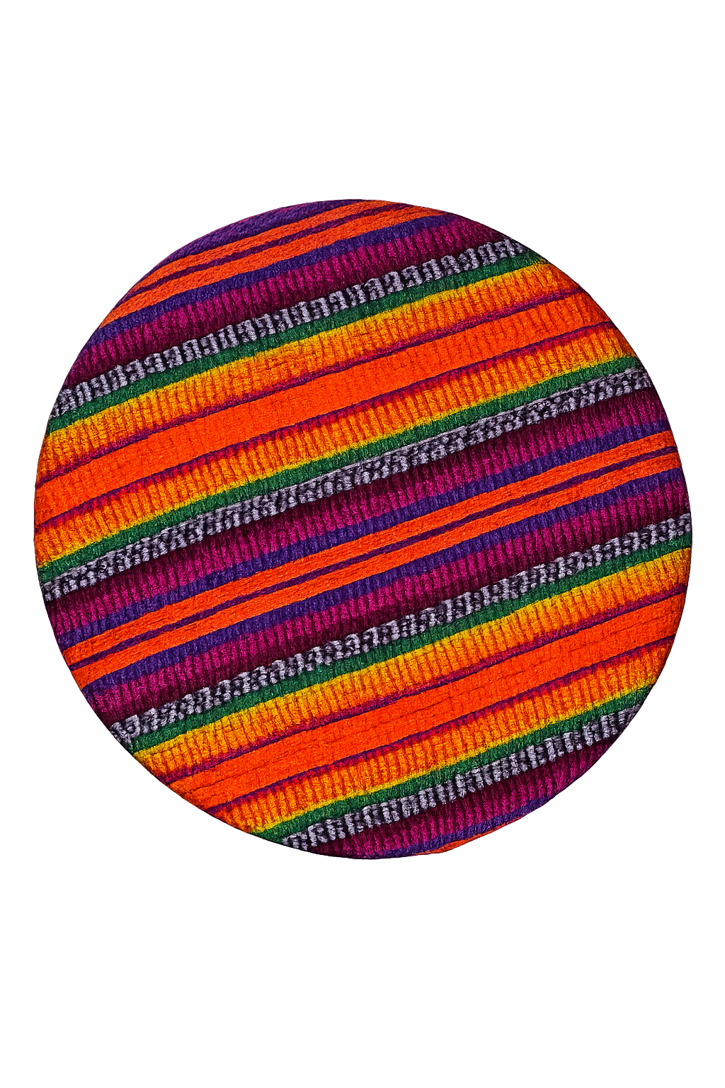 8-Inch Guatemalan Textile Trivet with Removable Cover