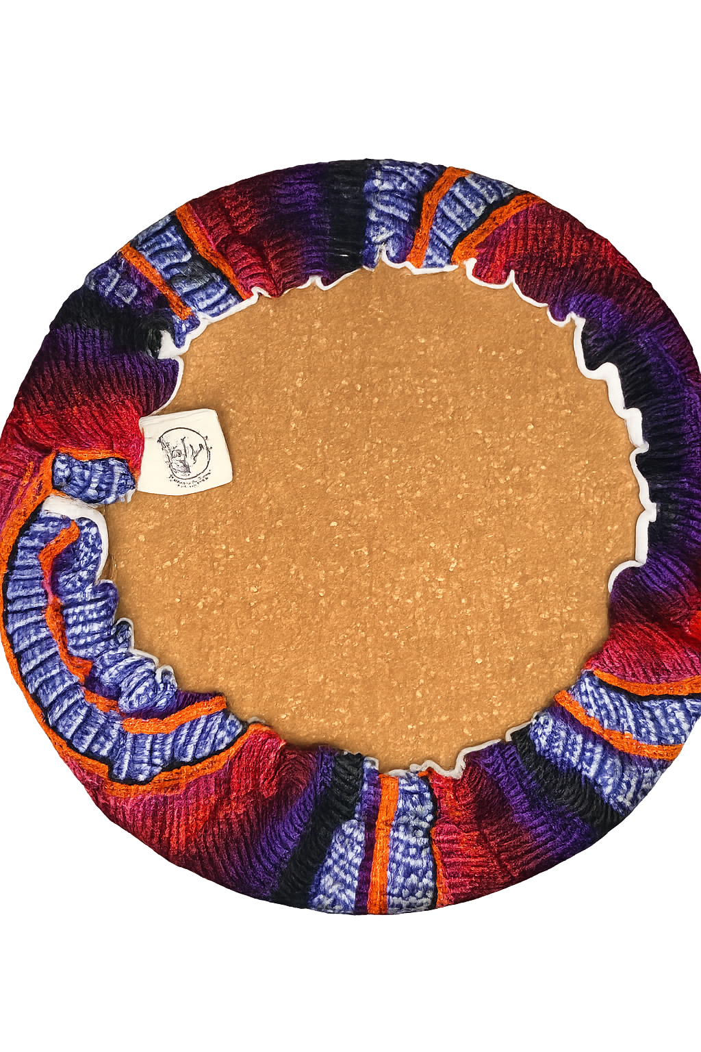 8-Inch Guatemalan Textile Trivet with Removable Cover