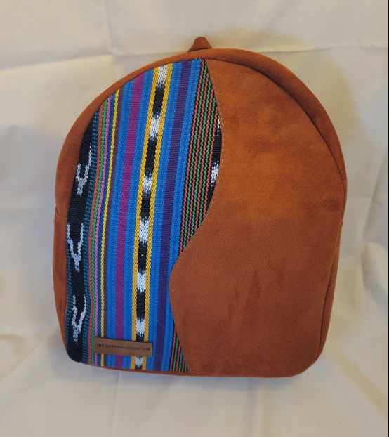 Suede & Textile Backpack