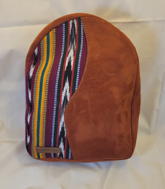 Suede & Textile Backpack
