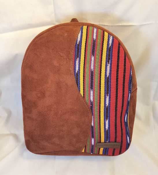 Suede & Textile Backpack