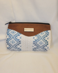 Textile and Suede Clutch