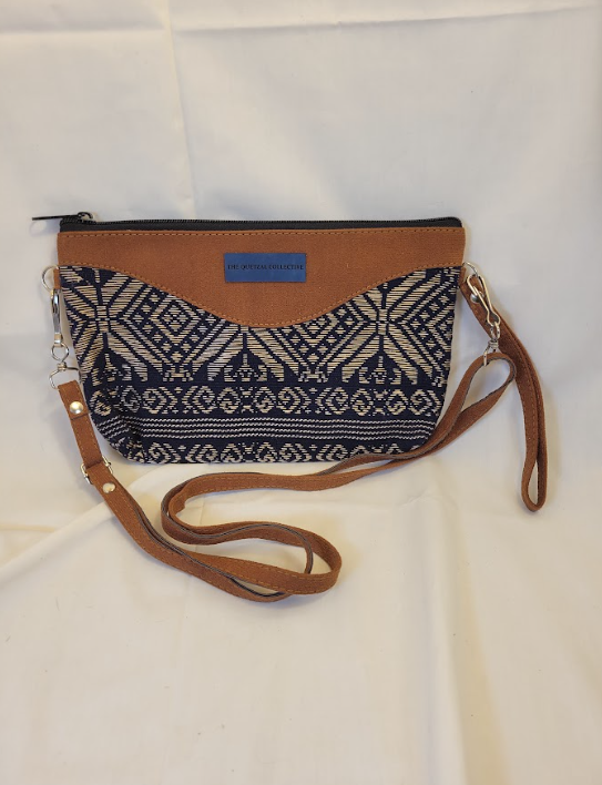 Textile and Suede Medium Crossbody
