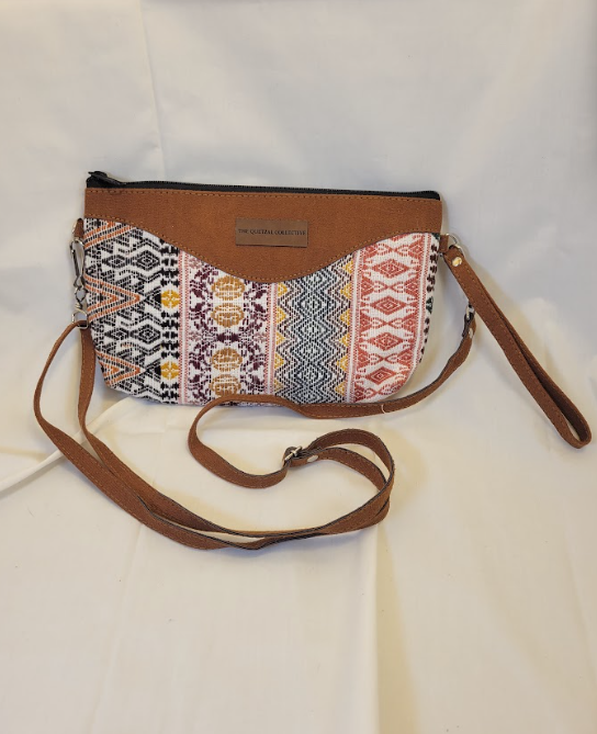Textile and Suede Medium Crossbody