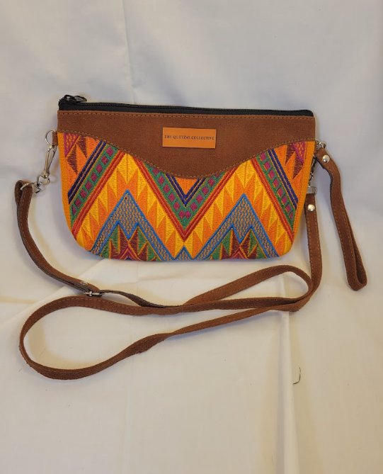 Textile and Suede Medium Crossbody