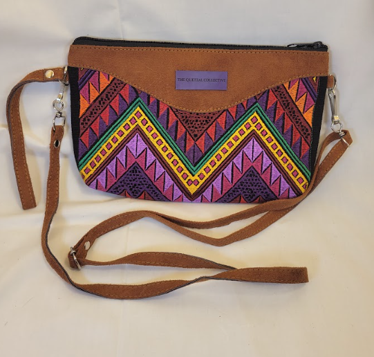 Textile and Suede Medium Crossbody