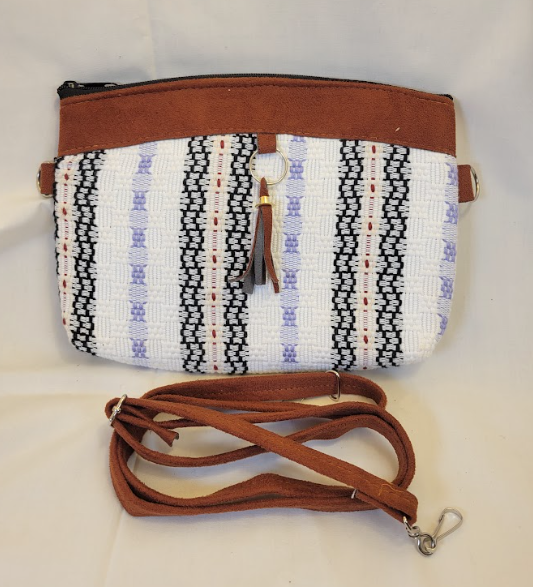 Textile and Suede Medium Crossbody