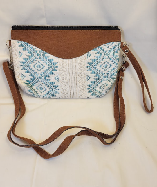 Textile and Suede Medium Crossbody