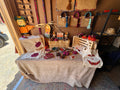 Canvas pumpkin bag with Guatemalan textile accent