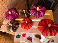 Decorative handmade Guatemalan textile pumpkins